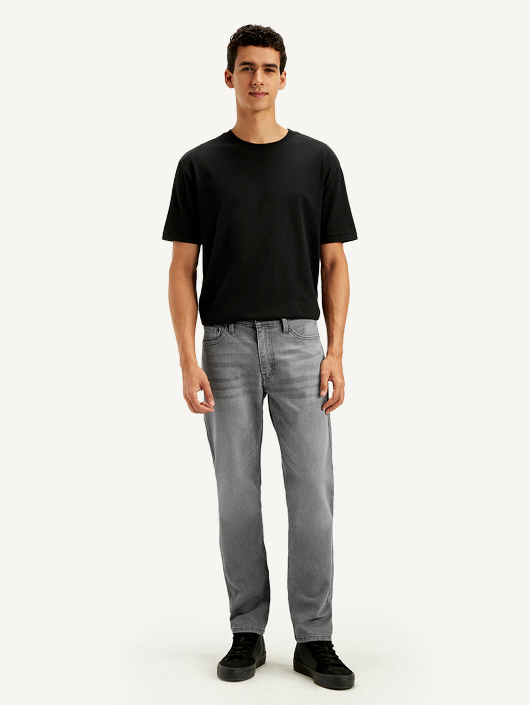 Men's 511 Grey Slim Fit Mid Rise Jeans - Front View