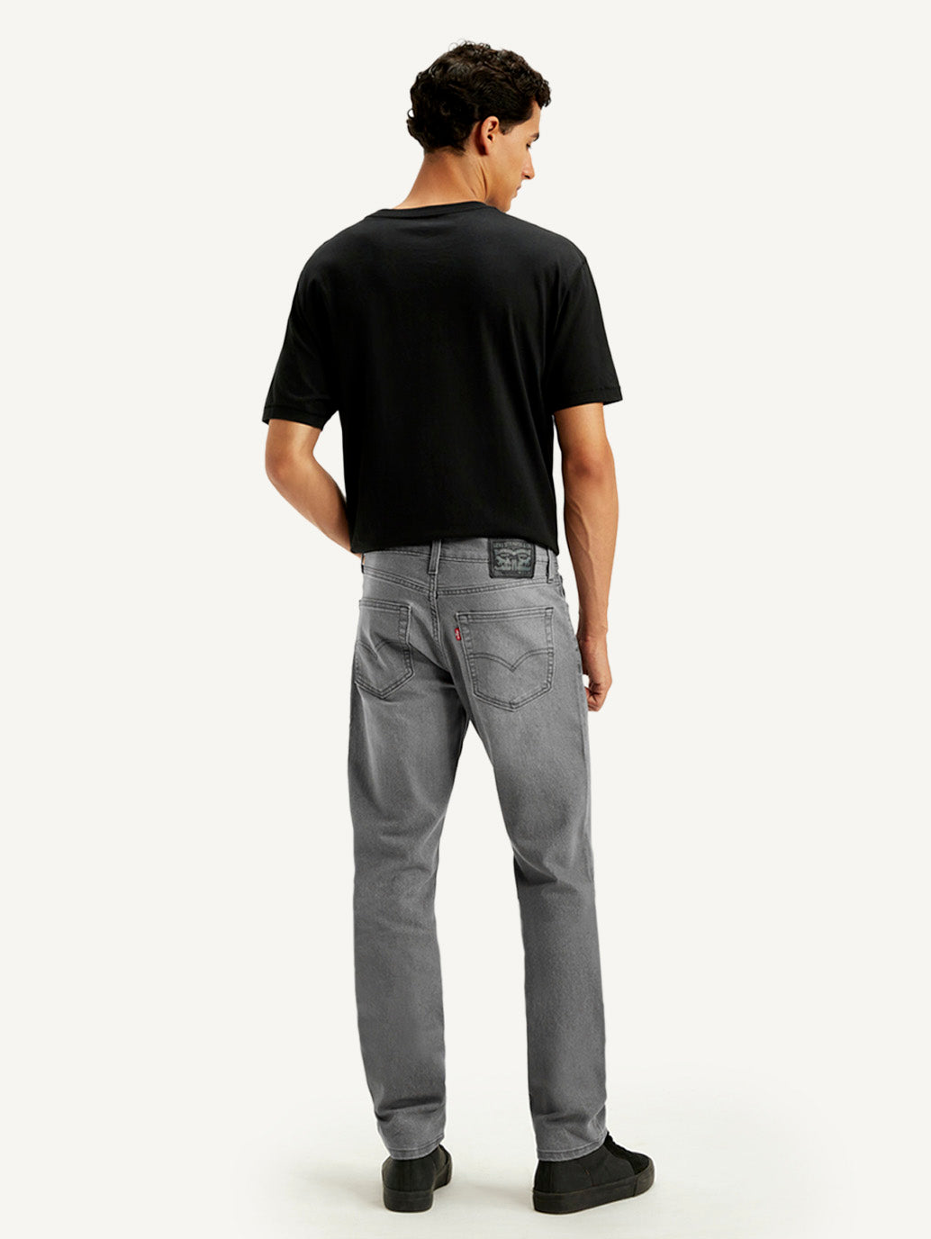 Men's 511 Grey Slim Fit Mid Rise Jeans - Back View