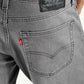 Men's 511 Grey Slim Fit Mid Rise Jeans - Detail View