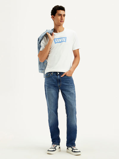 Men's 511 Blue Slim Fit Mid Rise Jeans-image-37