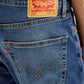 Men's 511 Blue Slim Fit Mid Rise Jeans - Detail View