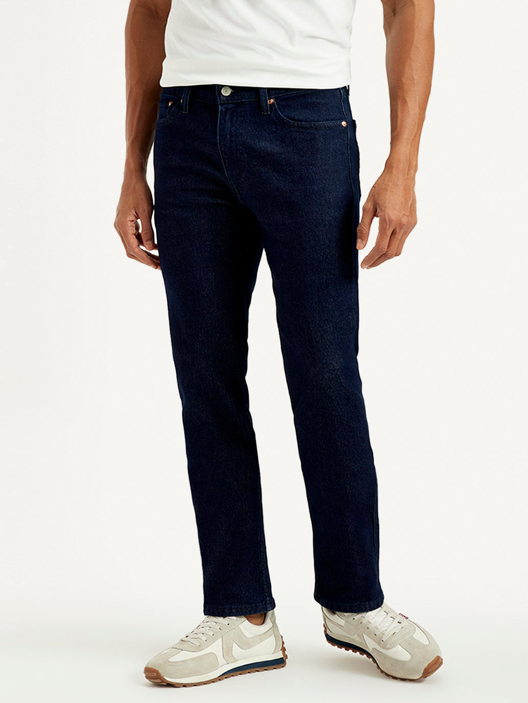 Men's 511 Navy Slim Fit Mid Rise Jeans - Front View