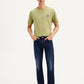Men's 511 Dark Blue Slim Fit Mid Rise Jeans - Front View