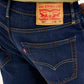 Men's 511 Dark Blue Slim Fit Mid Rise Jeans - Detail View