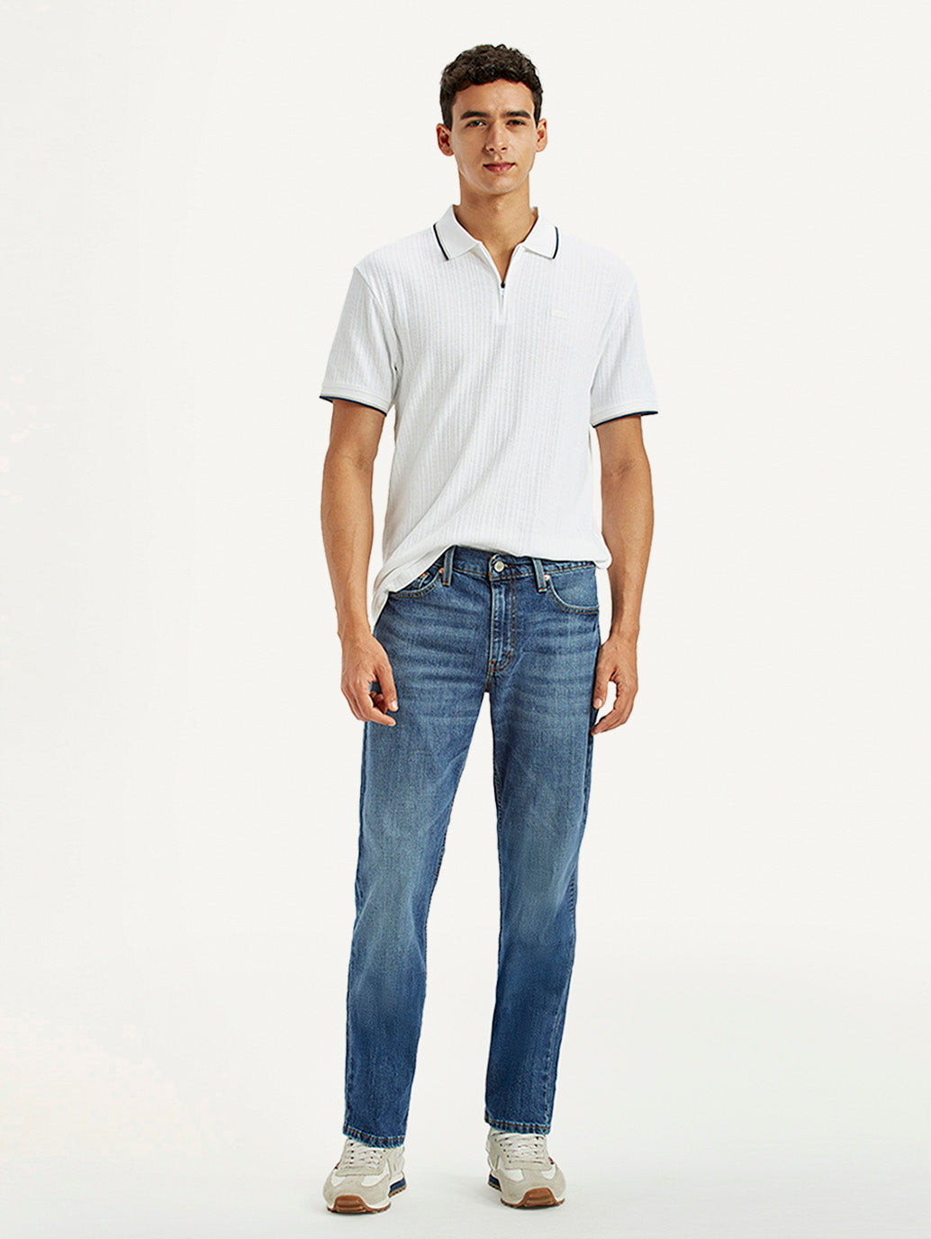 Men's 511 Blue Slim Fit Mid Rise Jeans - Styleshot View