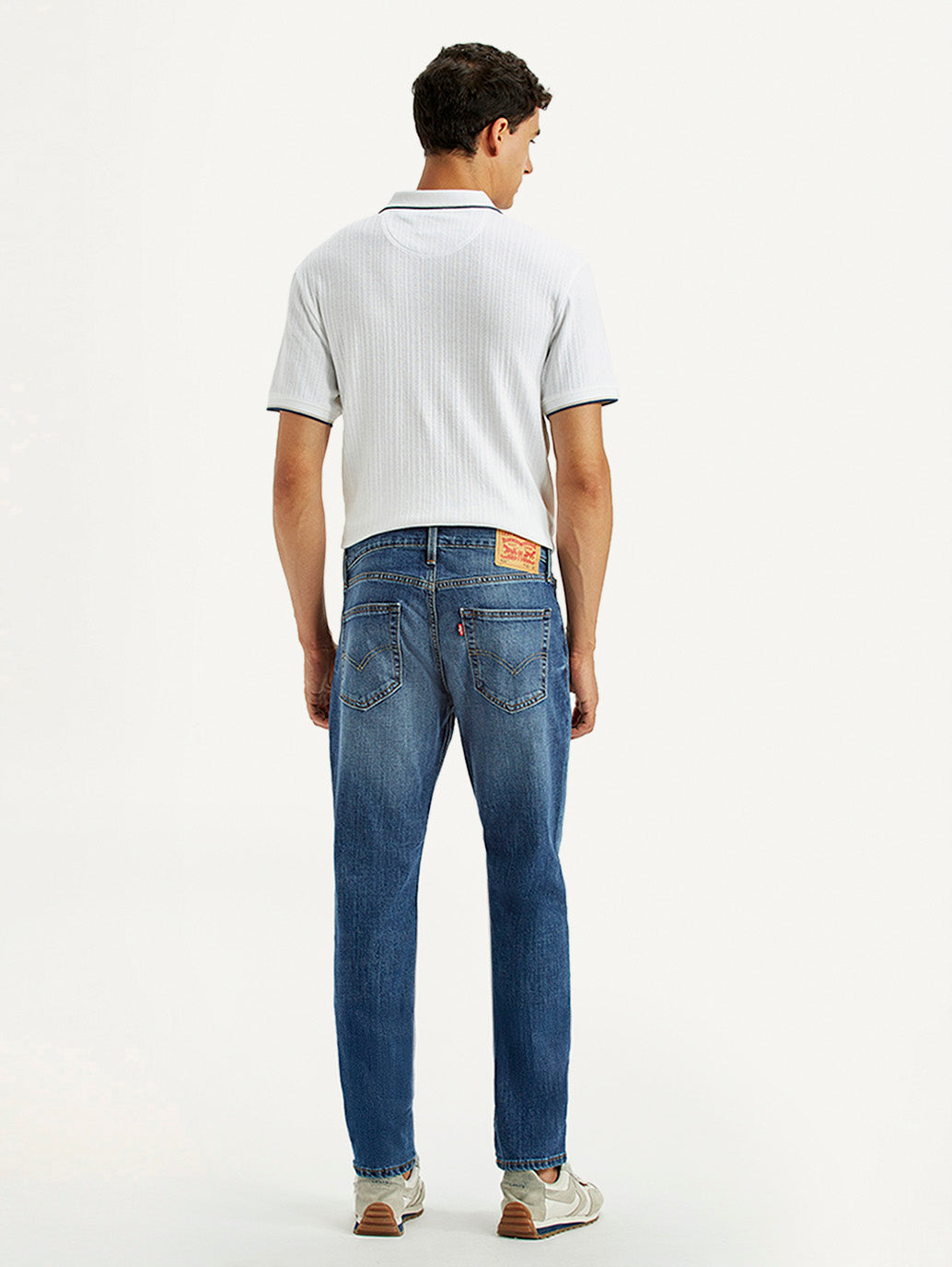 Men's 511 Blue Slim Fit Mid Rise Jeans - Back View
