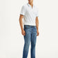 Men's 511 Blue Slim Fit Mid Rise Jeans - Side View