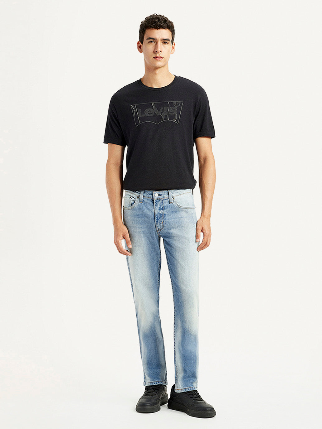 Men's 511 Light Blue Slim Fit Mid Rise Jeans - Front View