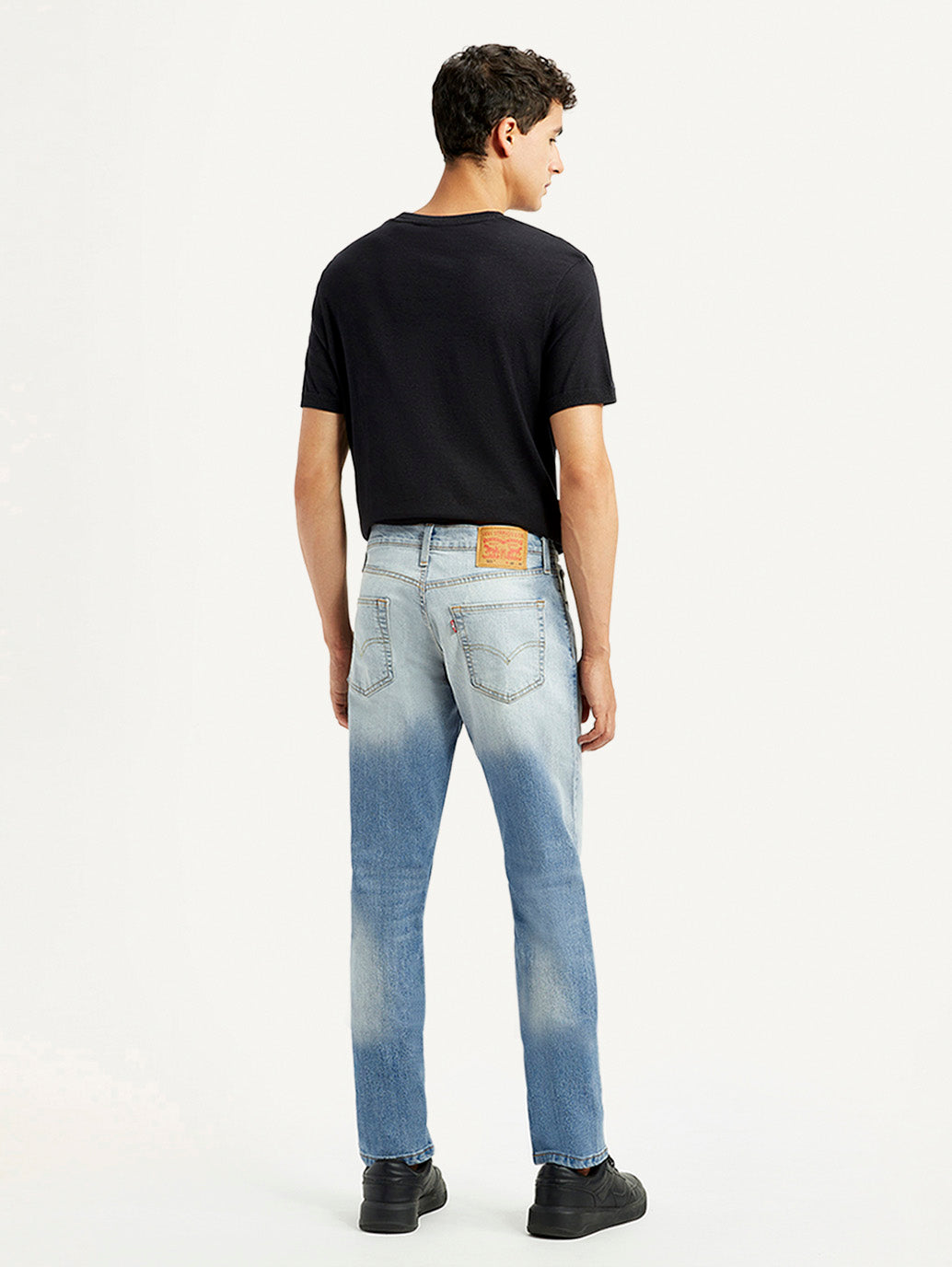 Men's 511 Light Blue Slim Fit Mid Rise Jeans - Back View