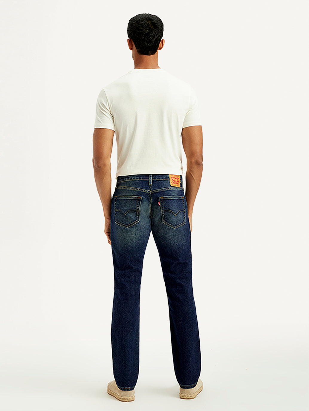 Men's Tinted 511 Blue Slim Fit Mid Rise Jeans - Back View