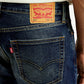 Men's Tinted 511 Blue Slim Fit Mid Rise Jeans - Detail View