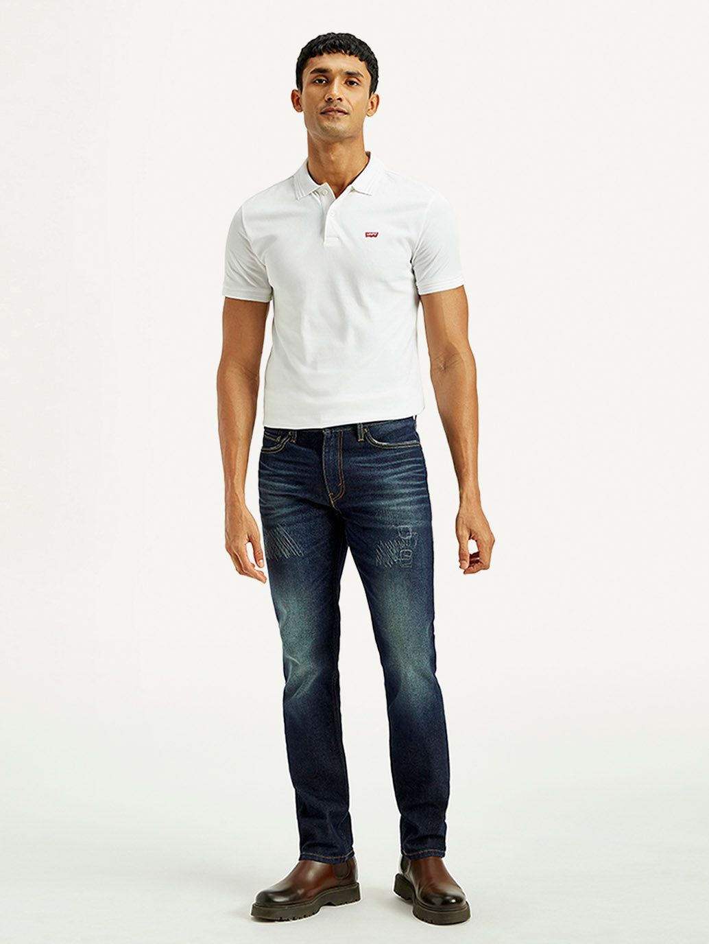 Men's Tinted 511 Dark Indigo Slim Fit Mid Rise Jeans - Front View