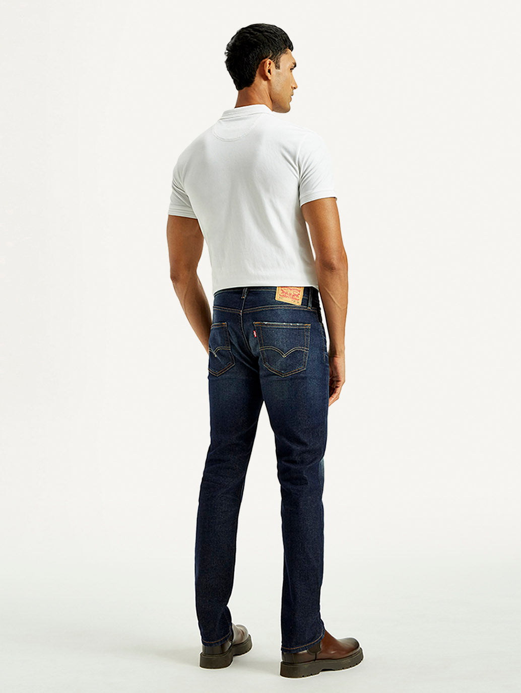 Men's Tinted 511 Dark Indigo Slim Fit Mid Rise Jeans - Back View
