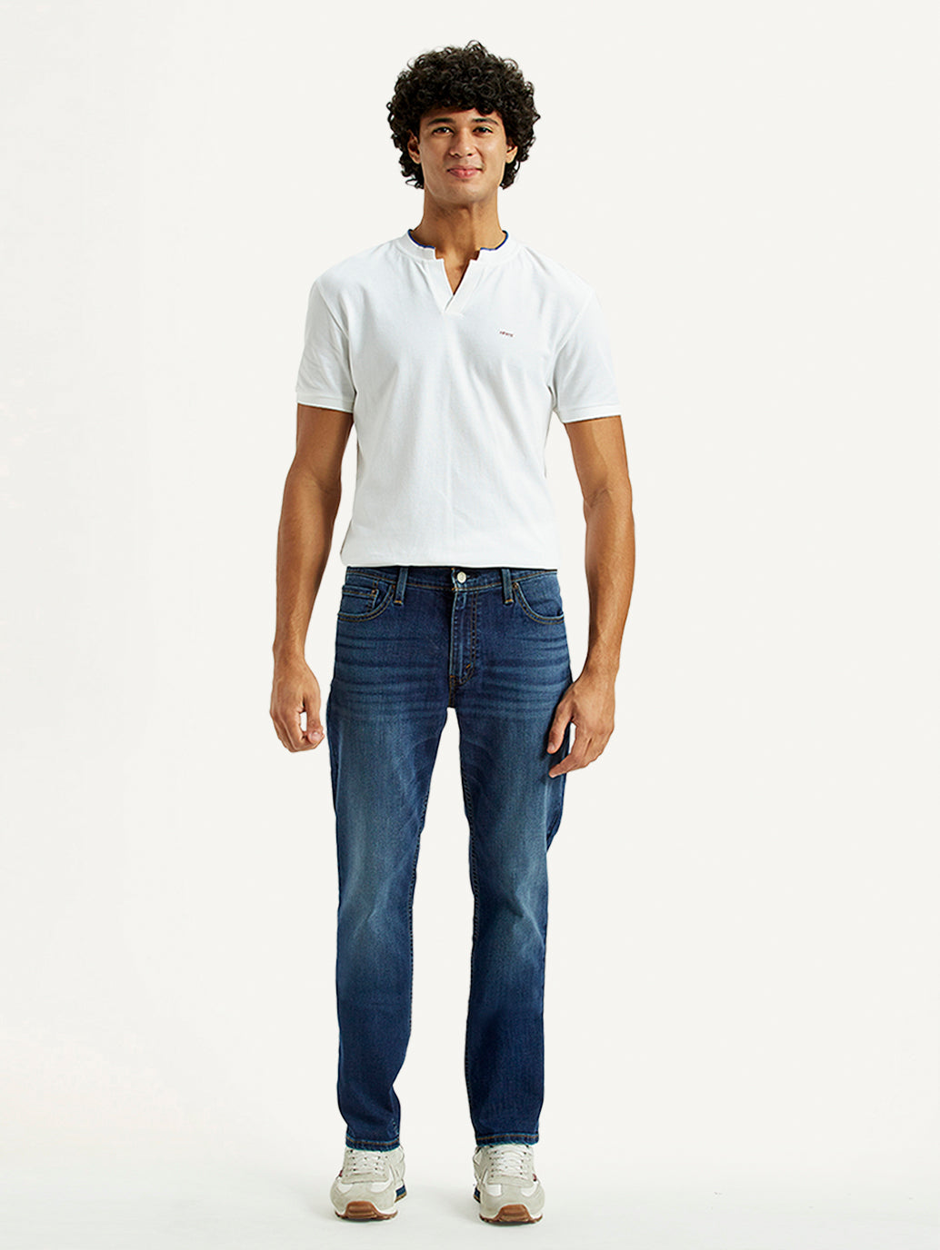 Men's 511 Indigo Slim Fit Mid Rise Jeans - Front View