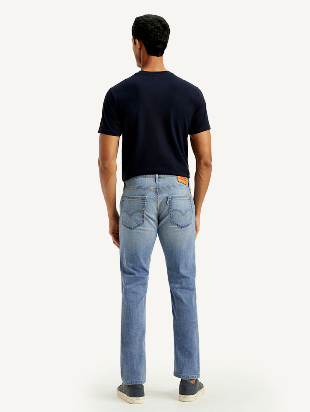 Men's 511 Light Blue Slim Fit Mid Rise Jeans - Back View