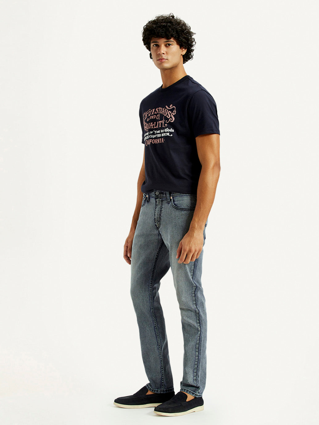 Men's Tinted 511 Indigo Slim Fit Mid Rise Jeans - Side View