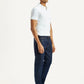 Men's 511 Dark Indigo Slim Fit Mid Rise Selvedge Jeans - Side View
