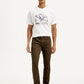 Men's 511 Brown Overdyed Slim Fit Mid Rise Jeans - Front View