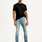 Men's 511 Blue Slim Fit Mid Rise Linen Jeans - Styleshot View
