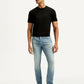 Men's 511 Blue Slim Fit Mid Rise Linen Jeans - Front View