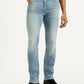 Men's 511 Blue Slim Fit Mid Rise Linen Jeans - Front View