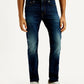 Men's 511 Indigo Slim Fit Mid Rise Linen Jeans - Front View