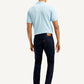 Men's 511 Dark Blue Slim Fit Mid Rise Linen Jeans - Back View