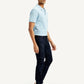 Men's 511 Dark Blue Slim Fit Mid Rise Linen Jeans - Side View