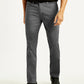 Men's 511 Charcoal Grey Overdyed Slim Fit Mid Rise Jeans - Front View