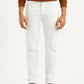Men's 511 White Slim Fit Mid Rise Jeans - Front View