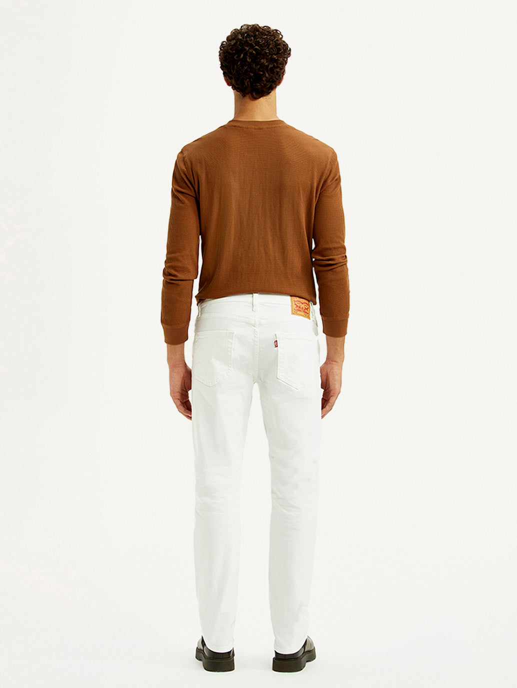 Men's 511 White Slim Fit Mid Rise Jeans - Back View