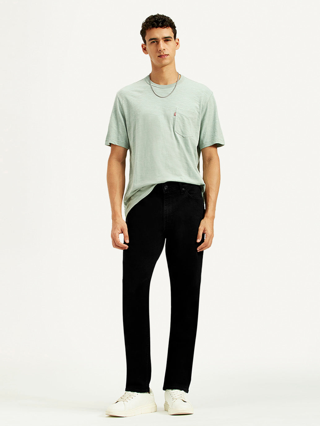 Men's 511 Black Slim Fit Mid Rise Jeans