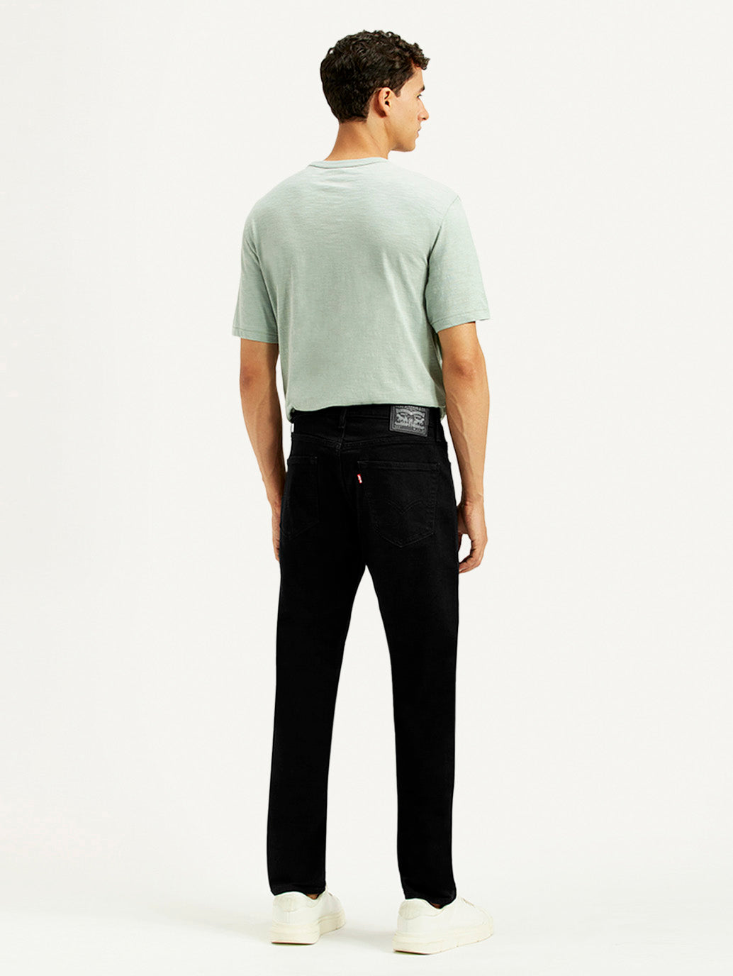 Men's 511 Black Slim Fit Mid Rise Jeans - Back View