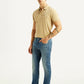 Men's 511 Blue Slim Fit Mid Rise Linen Jeans - Side View