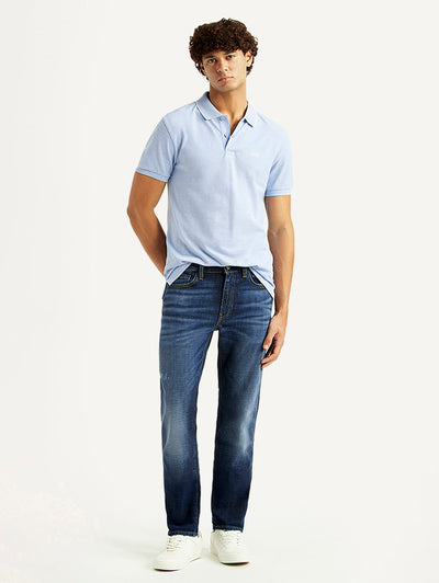 Men's 511 Blue Slim Fit Mid Rise Jeans-image-29