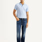 Men's 511 Blue Slim Fit Mid Rise Selvedge Jeans - Front View