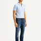 Men's 511 Blue Slim Fit Mid Rise Selvedge Jeans - Side View