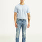 Men's 511 Blue Slim Fit Mid Rise Selvedge Jeans - Front View