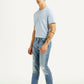 Men's 511 Blue Slim Fit Mid Rise Selvedge Jeans - Side View