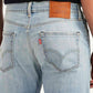Men's 511 Light Blue Slim Fit Mid Rise Selvedge Jeans - Detail View