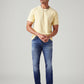 Men's 511 Blue Slim Fit Mid Rise Linen Jeans - Styleshot View