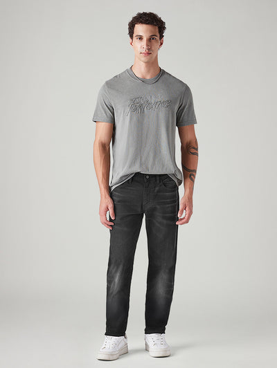 Men's 511 Charcoal Grey Slim Fit Mid Rise Selvedge Jeans-image-31