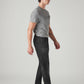 Men's 511 Charcoal Grey Slim Fit Mid Rise Selvedge Jeans - Side View