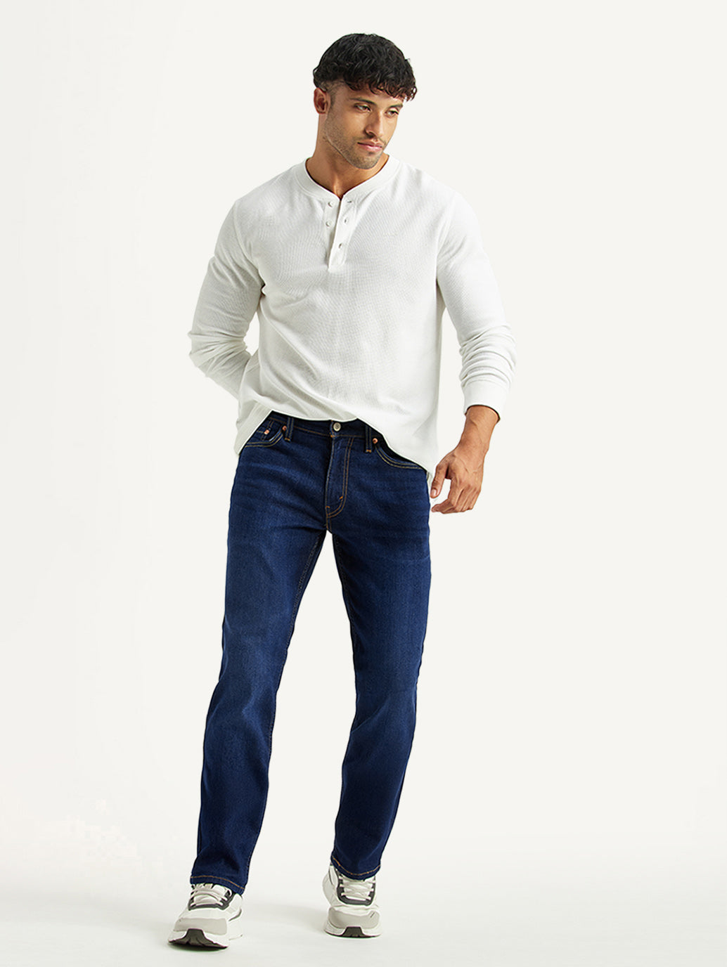 Men's 511 Dark Blue Slim Fit Mid Rise Jeans