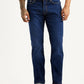 Men's 511 Dark Blue Slim Fit Mid Rise Jeans - Front View