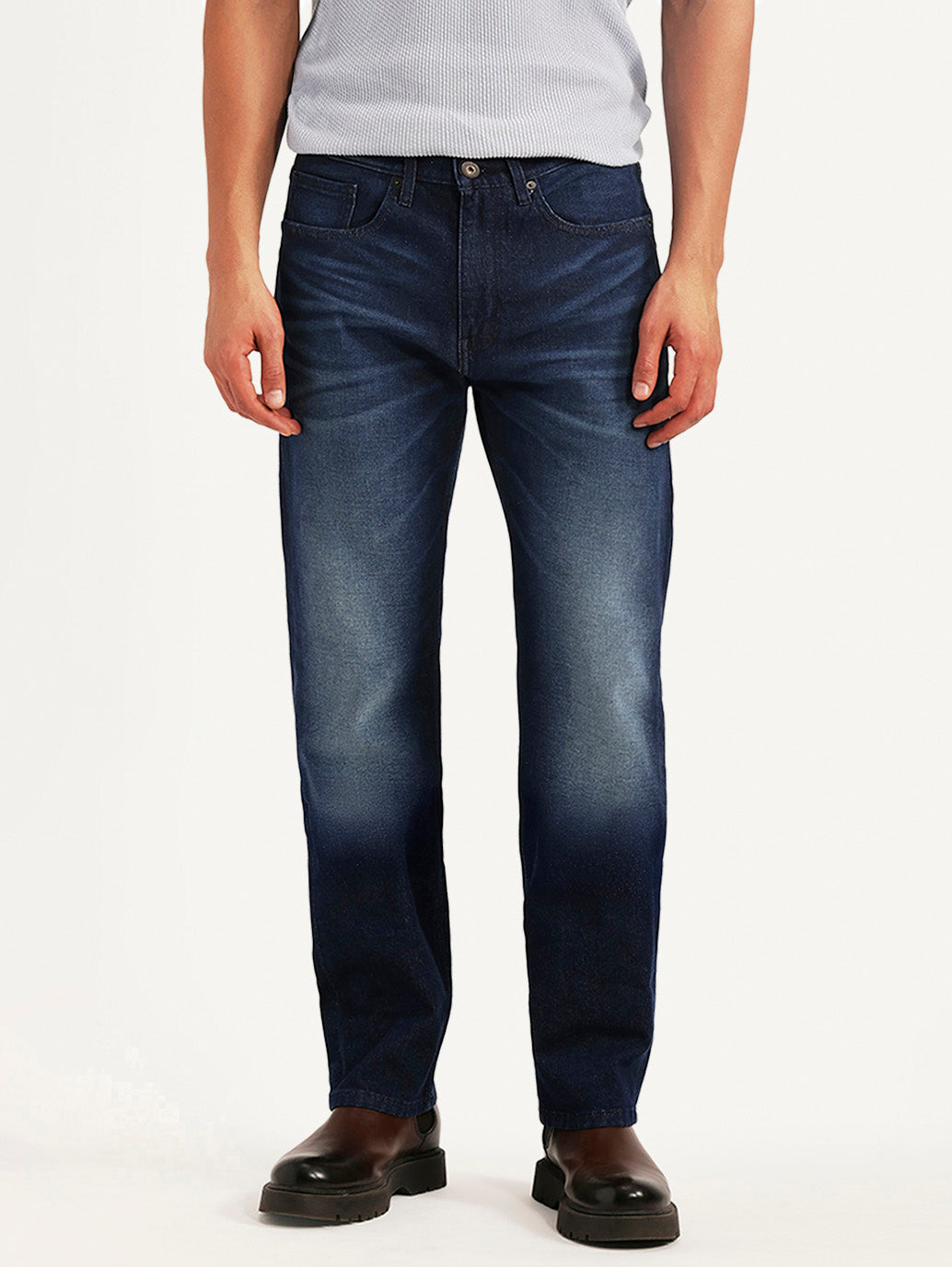 Men's 511 Dark Blue Slim Fit Hyper Stretch Jeans - Front View