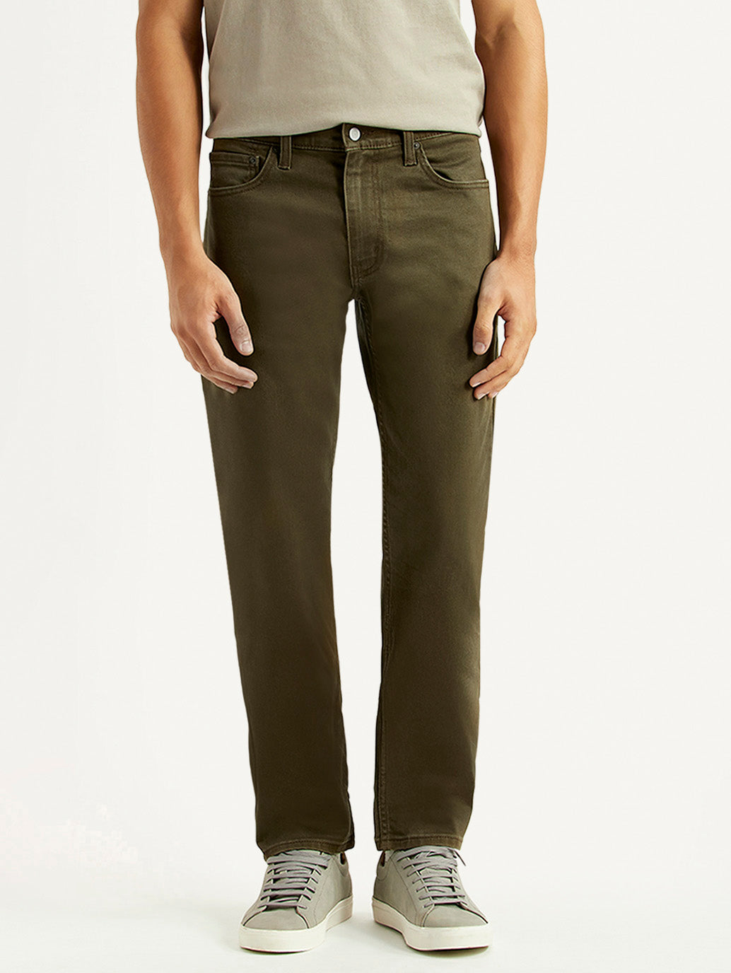 Men's 511 Olive Slim Fit Mid Rise Jeans - Front View