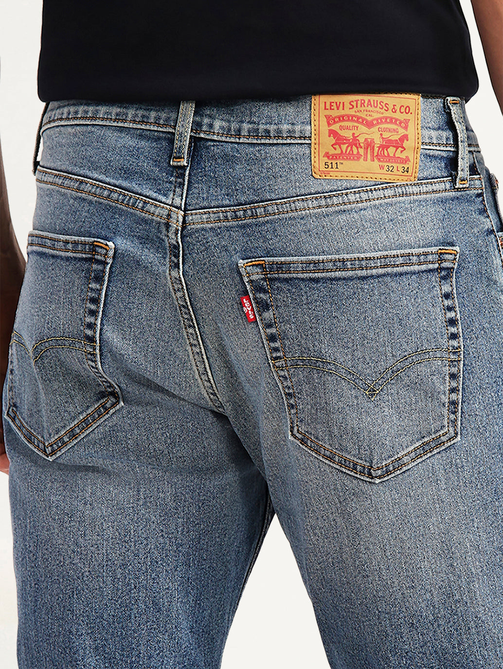 johnleeknb Men's 511 Blue Slim Fit Mid Rise Kooltex Jeans – Levis India Store
