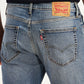 Men's 511 Blue Slim Fit Mid Rise Kooltex Jeans - Detail View