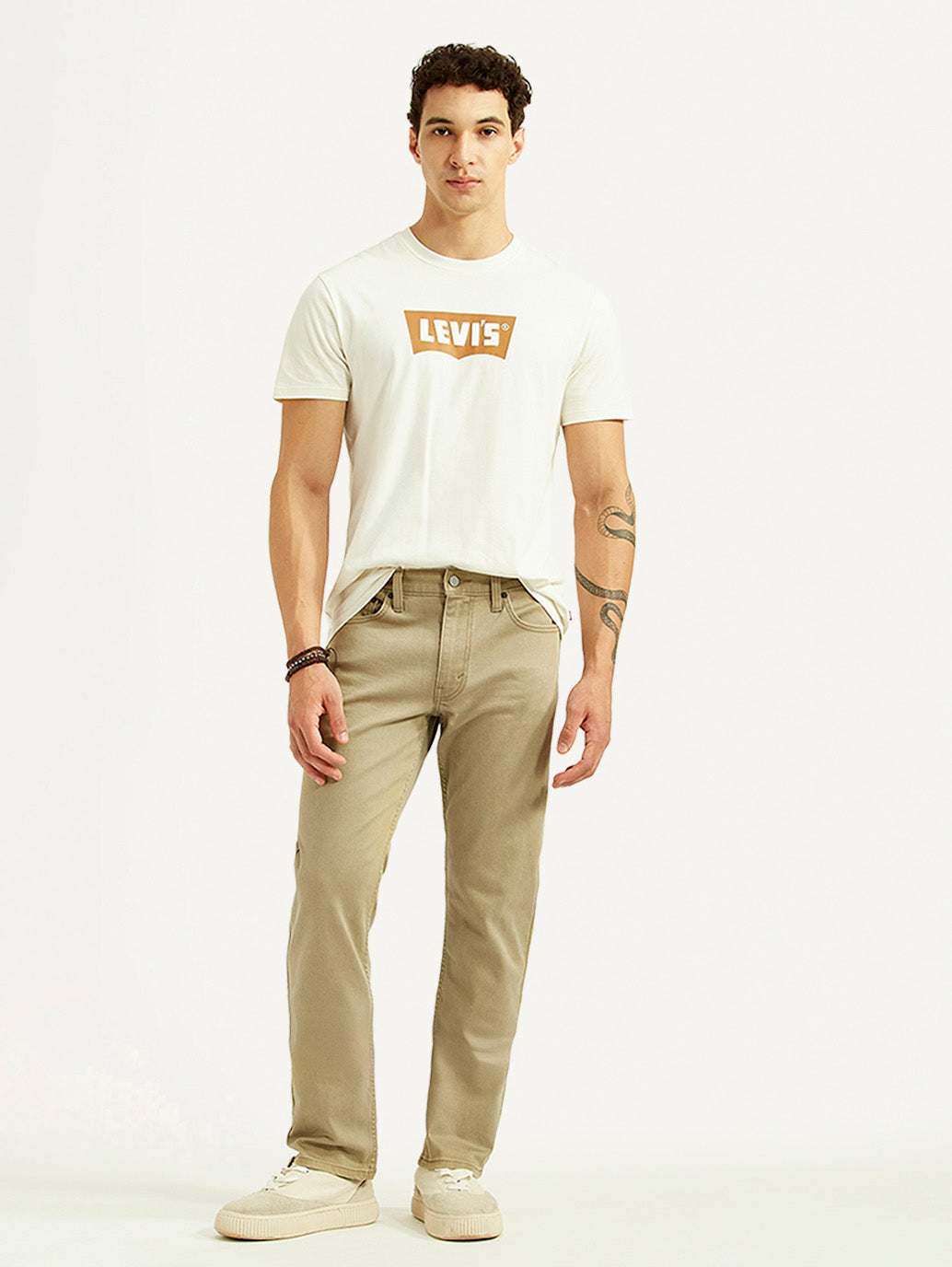 Men's 511 Khaki Slim Fit Mid Rise Jeans - Styleshot View